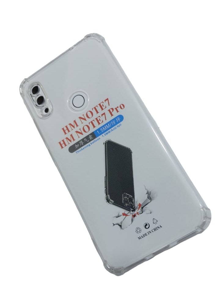 Generic Crystal Clear Air Cushion Anti Crack Slim Back Cover For Redmi Note 7 