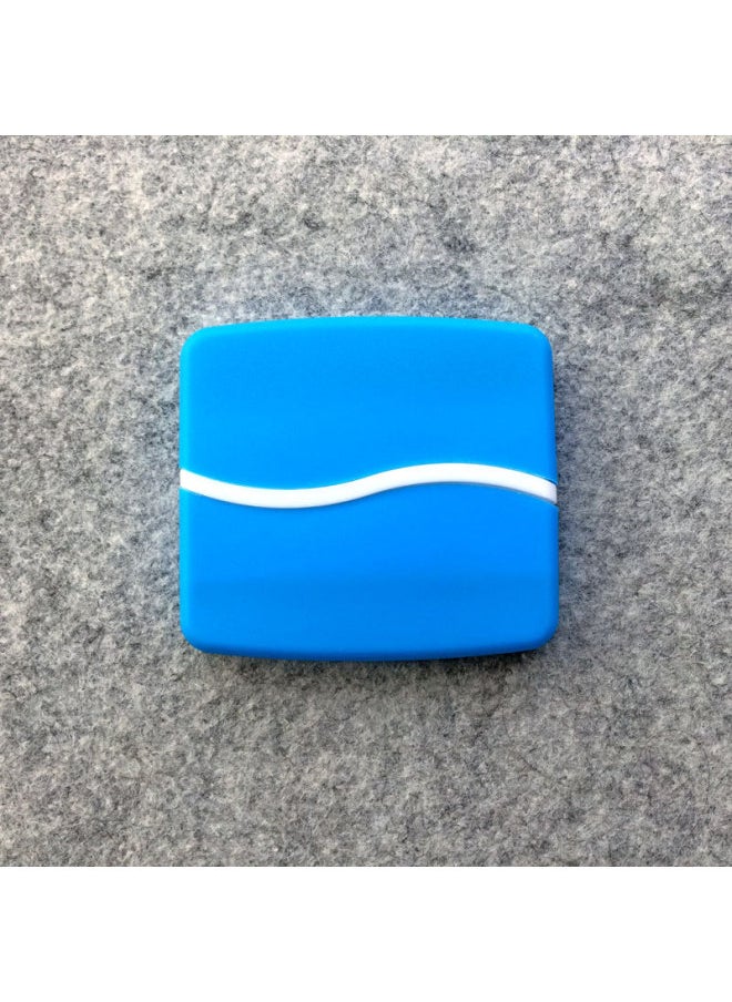 Generic - Double-head Computer Cleaning Brush Keyboard Brush/screen Wipe Digital Promotional Gifts With Cover Can Be Printed Log-Color:Blue - Image 1