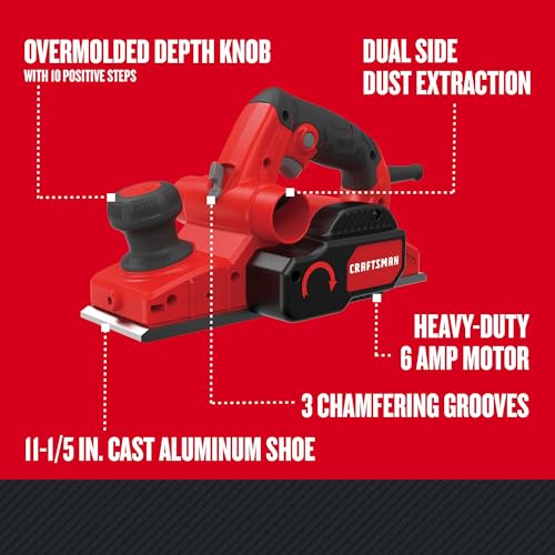 CRAFTSMAN Electric Handheld Planer (6 Amp) - Image 3