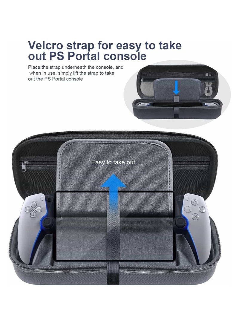 أنمي حقيبة حمل متوافقة مع جهاز بلاي ستيشن 5 بورتال عن بعد بلايستيشن 5 بورتال حقيبة صلبة محمولة مع واقي للشاشة بلايستيشن 5 غطاء واقي كامل للبلاي ستيشن 5 ملحقات تخزين السفر - Image 4