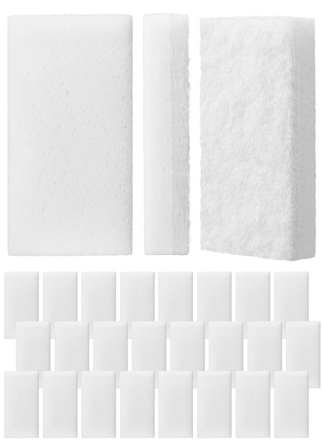 Vesici 24 Pcs Aquarium Algae Pad Double Side Algae Pad Aquarium Cleaner Sponge Non Scratch Fish Tank Scraper Cleaning Tools for Glass Acrylic Turtle Fish Tank Supplies - Image 1