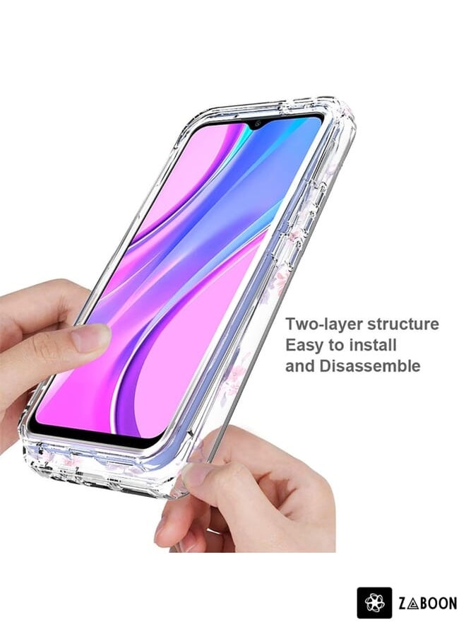 Zaboon - غطاء حماية لهاتف Xiaomi Redmi 9 مصنوع من مادة PC+TPU الشفافة المطلية - Image 1