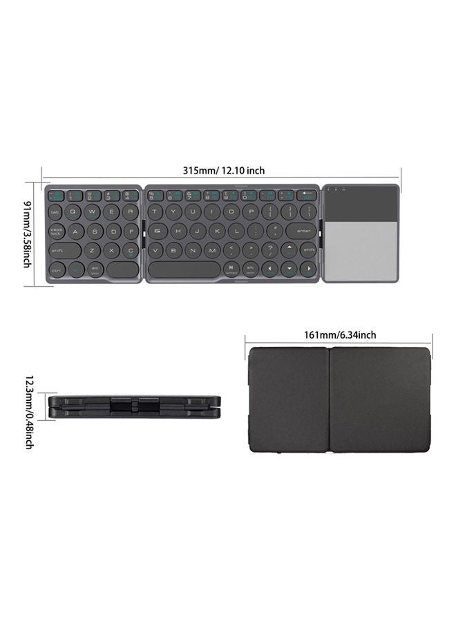 Arabest Bluetooth Keyboard With Touchpad For Windows/Android/IOS Black - Image 2