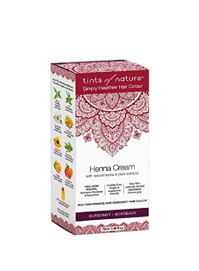 tints of nature لون شعر كريمة حناء شبه دائمة بلون بورغندي طبيعي وعضوي عبوة واحدة - Image 3