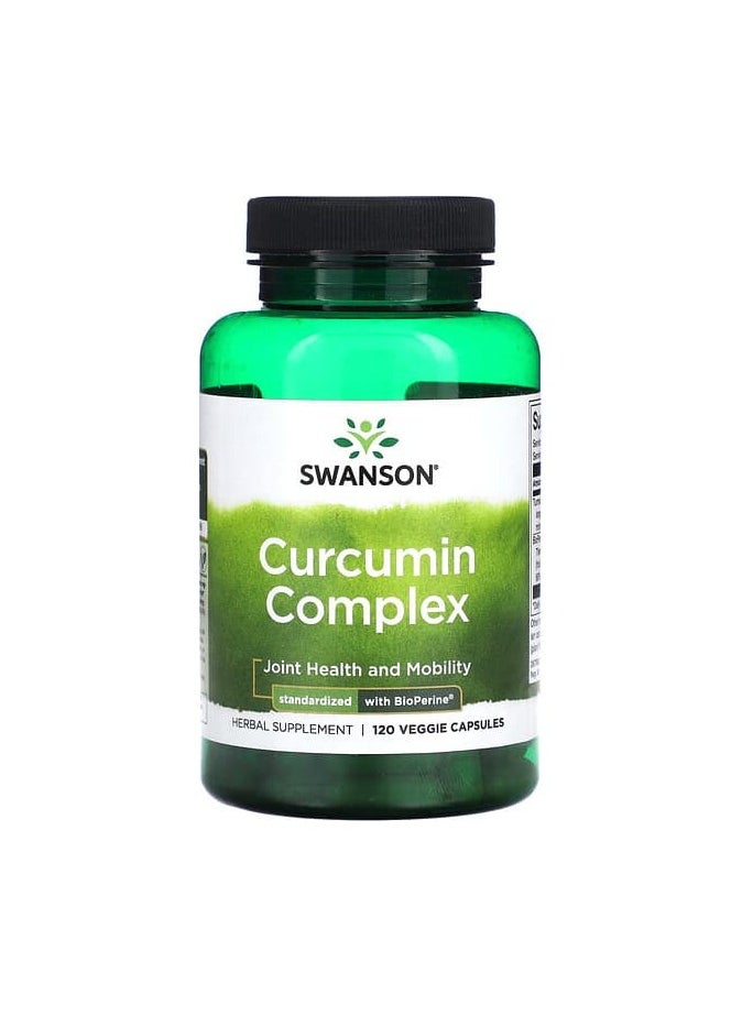 SWANSON - Curcumin Complex, 120 Veggie Capsules - Image 1