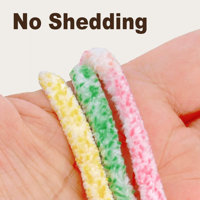 FREEASYFAR Super Soft Velvet Chenille Yarn for Crocheting and Knitting-Easy to Crochet-Bulky, 3.5oz/93yds of Each Skein-Chunky Plush Yarn for Hand Craft Blanket Ammigurumi DIY (Soft Cream, 6 Pack) - Image 5