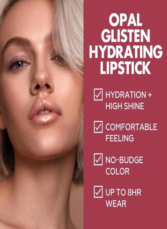 FOCALLURE Moisturizing Shiny Lipstick,Pearl Shimmery Finish,Hydrating Tinted Lip Balm with Creamy Texture,Long Lasting High Pigmented Lip Stain,One Bite - Image 4