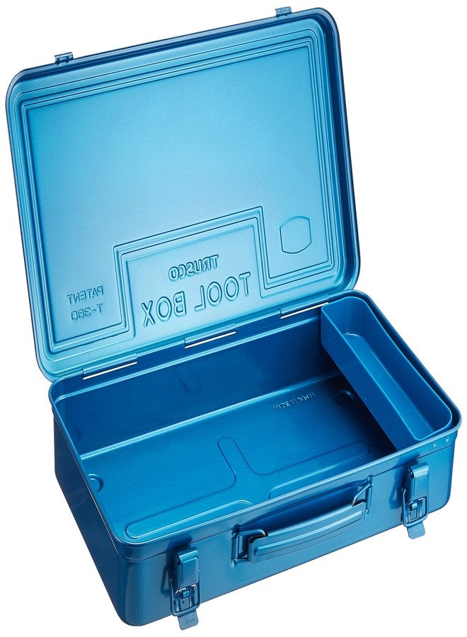 TRUSCO T-360 Trunk Tool Box, 14.6 x 8.7 x 3.7 inches (368 x 222 x 95 cm), Blue - Image 4