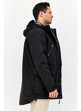 adidas Originals Men Sportswear Fit Long Sleeves Outdoor Jacket, Black  - Image 2
