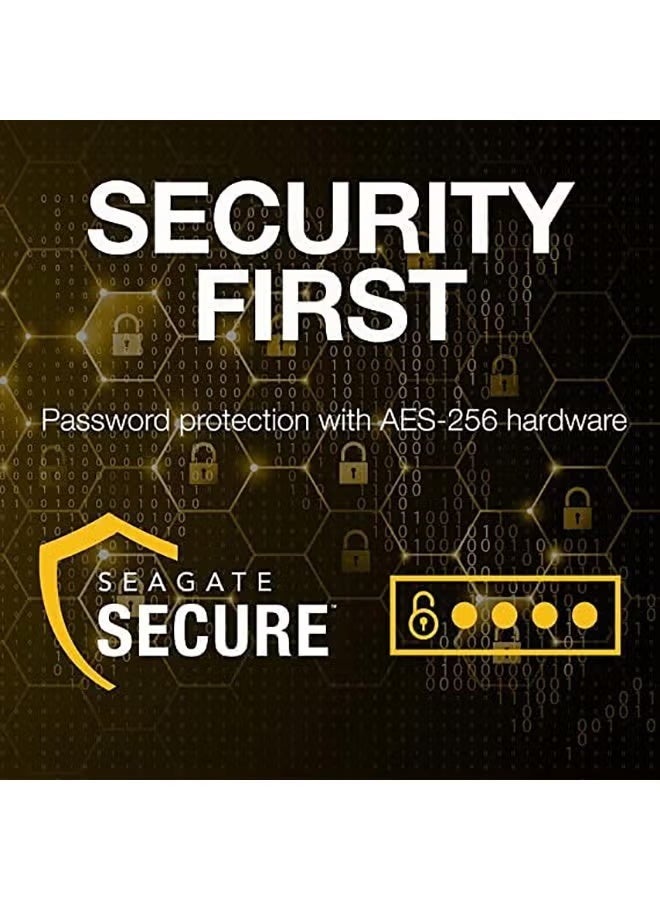 سيجيت برودكتس قرص صلب خارجي محمول سعة 2 تيرابايت، واجهة USB 3.0 مايكرو، يعمل بالطاقة من خلال الناقل، مُهيأ مسبقًا بنظام exFAT، خدمات استعادة البيانات متوافقة مع ويندوز وماك، باللون الأسود | STKM2000400 2 تيرابايت - Image 5