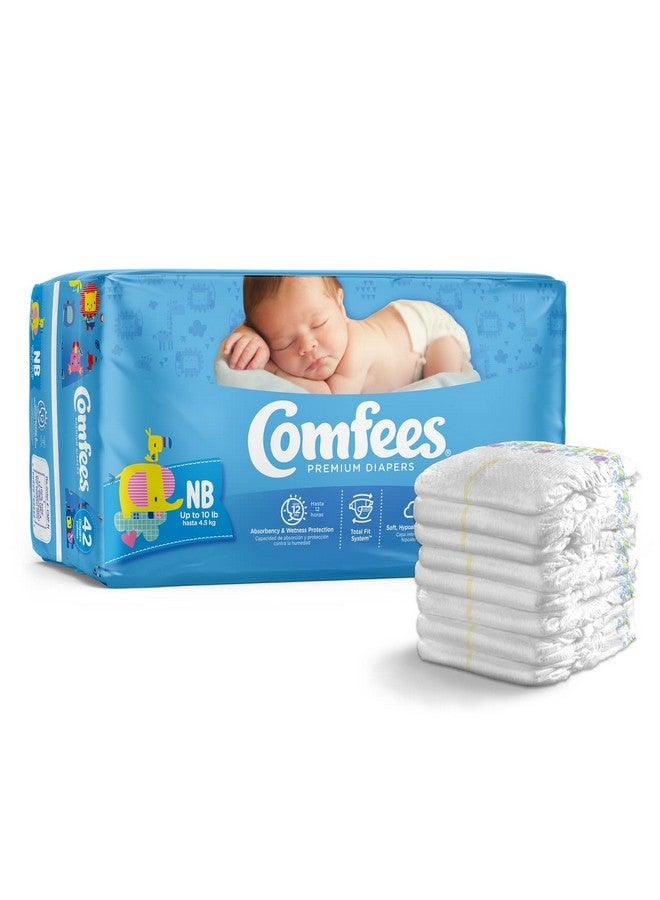 Comfees Baby Diapers for Newborns, 42 Count, Size N - Image 2