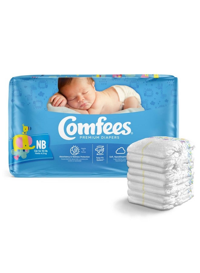Comfees Baby Diapers for Newborns, 42 Count, Size N - Image 1
