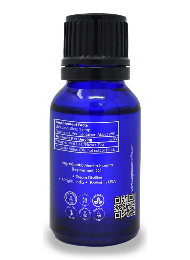MaxHealther Zongle Peppermint Essential Oil, India, Safe To Ingest, Mentha Piperita, 15 mL - Image 3