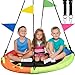 HeyZoo Tree Swing Saucer Swing 48 inch 900lbs Weight Capacity with Adjustable Hanging Straps for Backyard Outdoor Multicolor Circle Round Disc Gifts for Kids - Image 3