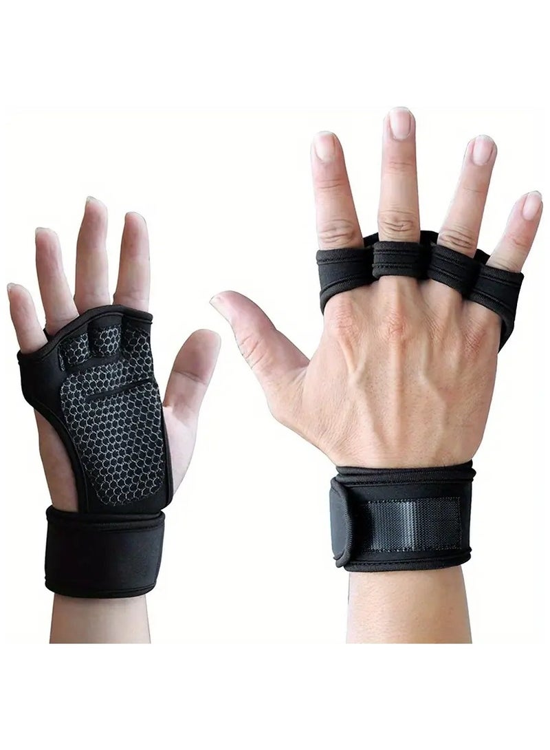 Goolsky Superior Protection & Comfort: Wear Resistant Gloves with Anti-Abrasion & Non-Slip Grip for Men & Women Weightlifting & Fitness Training - Image 1
