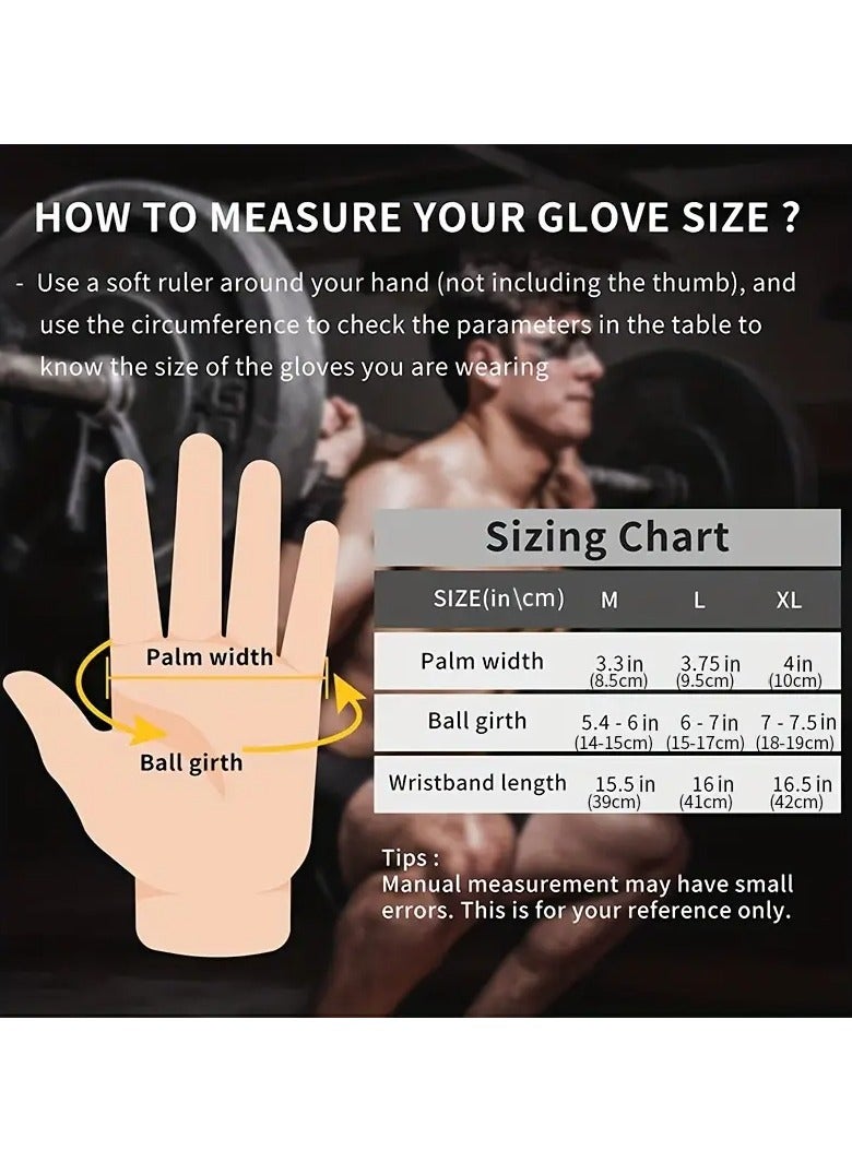 Goolsky Superior Protection & Comfort: Wear Resistant Gloves with Anti-Abrasion & Non-Slip Grip for Men & Women Weightlifting & Fitness Training - Image 4