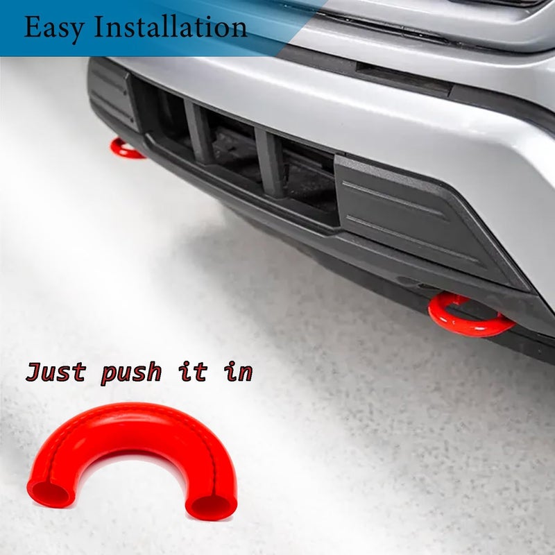أغطية خطافات السحب لسيارة Ford F150 2004-2024، غطاء المقطورة الأمامي قطعتان، خطافات سحب مخصصة للسيارة متوافقة مع F-150 2004-2024 وBronco Base/Big Bend/Outer Banks 2021-2024، ومناسبة لـ Toyota Tundra 2017-2021 - Image 3