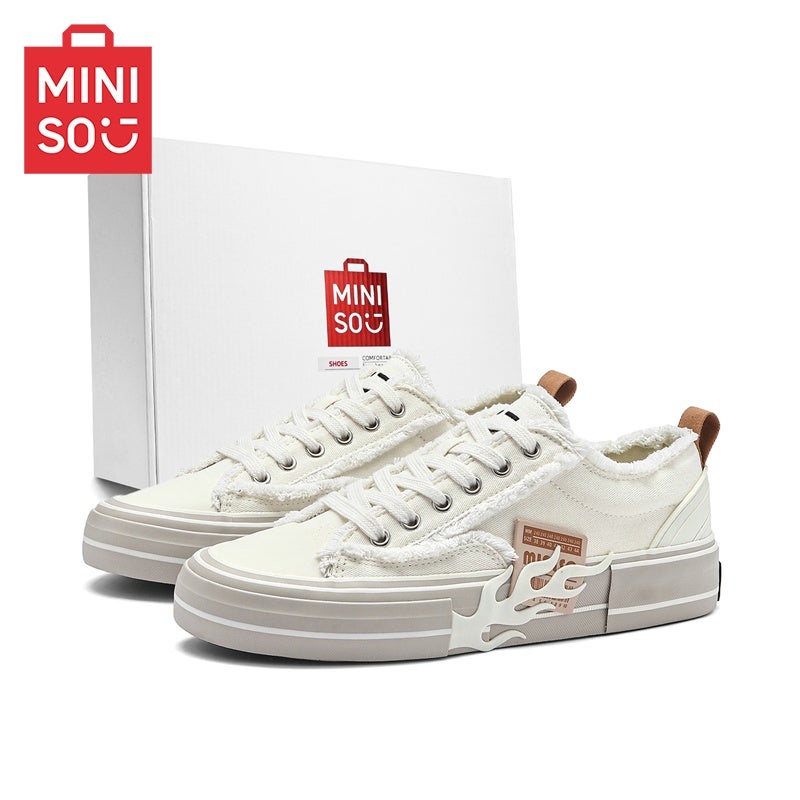 Miniso [Miniso] Men’s Shoes, Original Design, Platform Height-Boosting Biker Style, Couple’s Versatile Non-Slip Casual Sneakers - Image 5