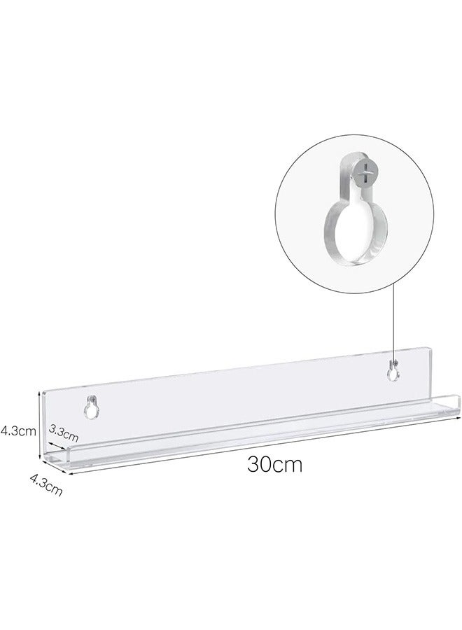 LENND Clear Vinyl Record Shelf Wall Mount 6 Pack,Acrylic Album Record Holder Display Your Daily Listening in Office Home - Image 4