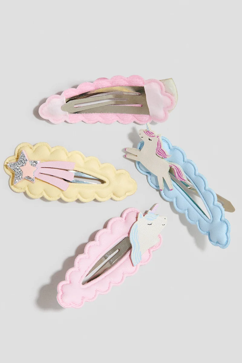 H&M 4-pack appliquéd hair clips