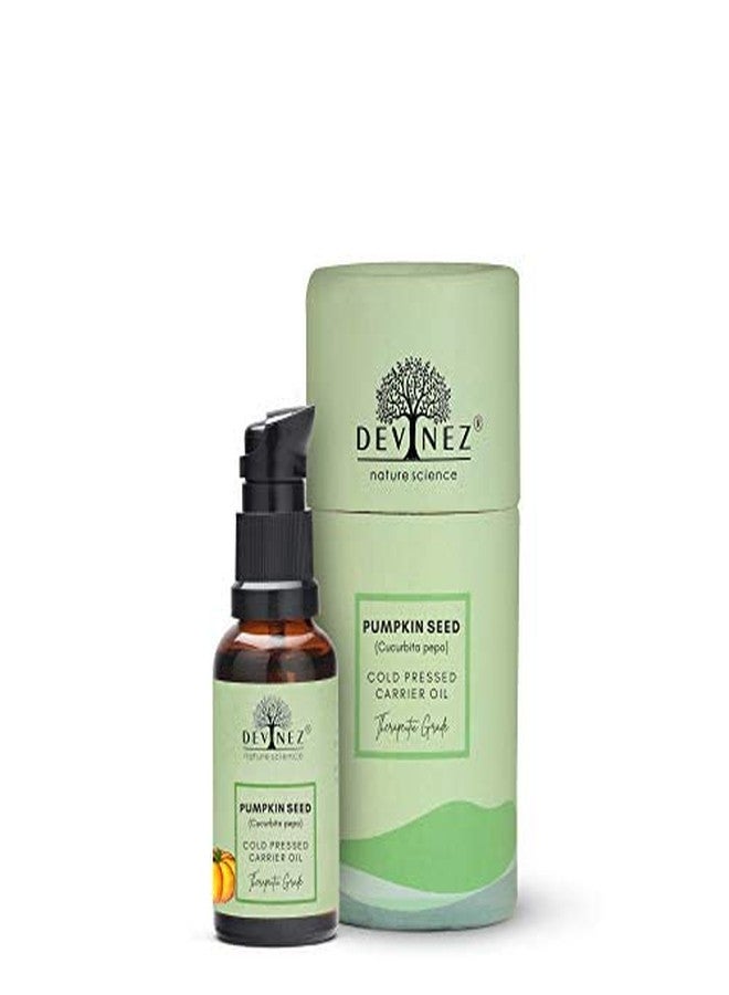 Devinez Pumpkin Seed-Cold Pressed Oil, Carrier oil (15ml) With Lotion Pump - Therapeutic Grade, 100% Natural Oil, Hair, Skin Care