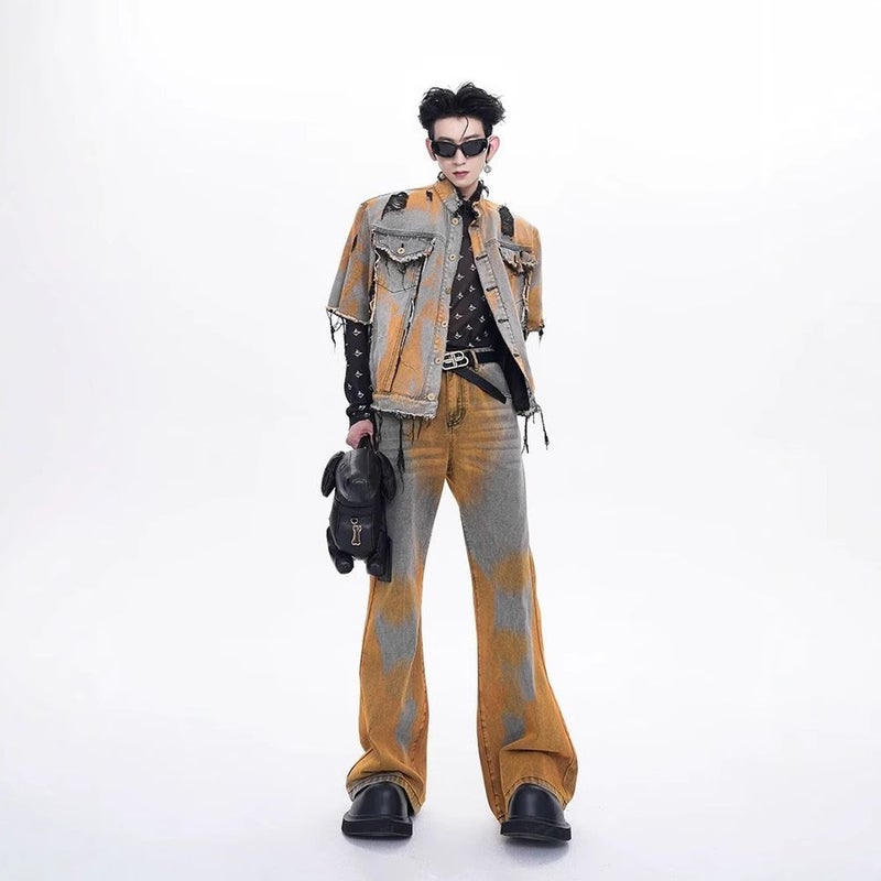 Unisex Classic Denim Jeans Loose Fit Daily Outdoor Wear - Image 2