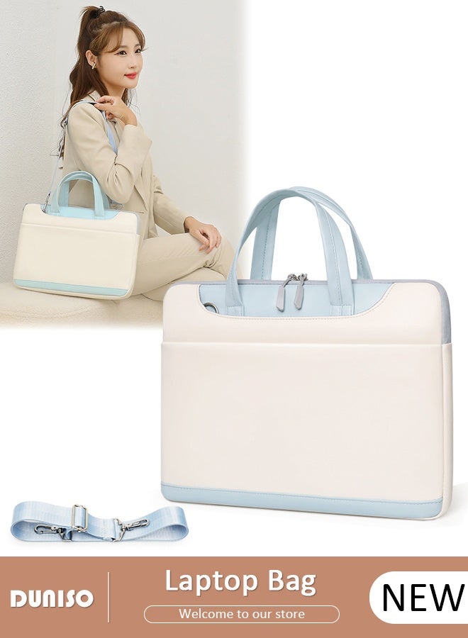 DUNISO 15.6 Inch Laptop Bag Lightweight Computer Bag Travel Business Handbag Briefcase Water Resistance Shoulder Messenger Bag for Men and Women Work Office - Image 1