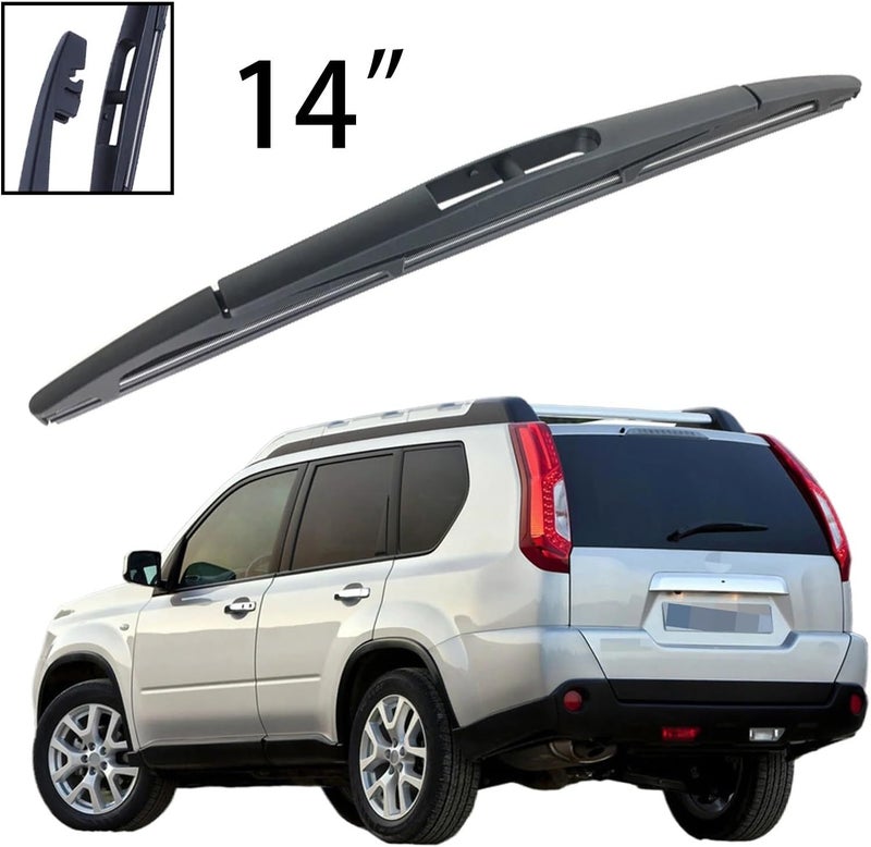 Wivplex 14" Rear Windshield Wiper Blade for Nissan X-Trail T31 - Image 4
