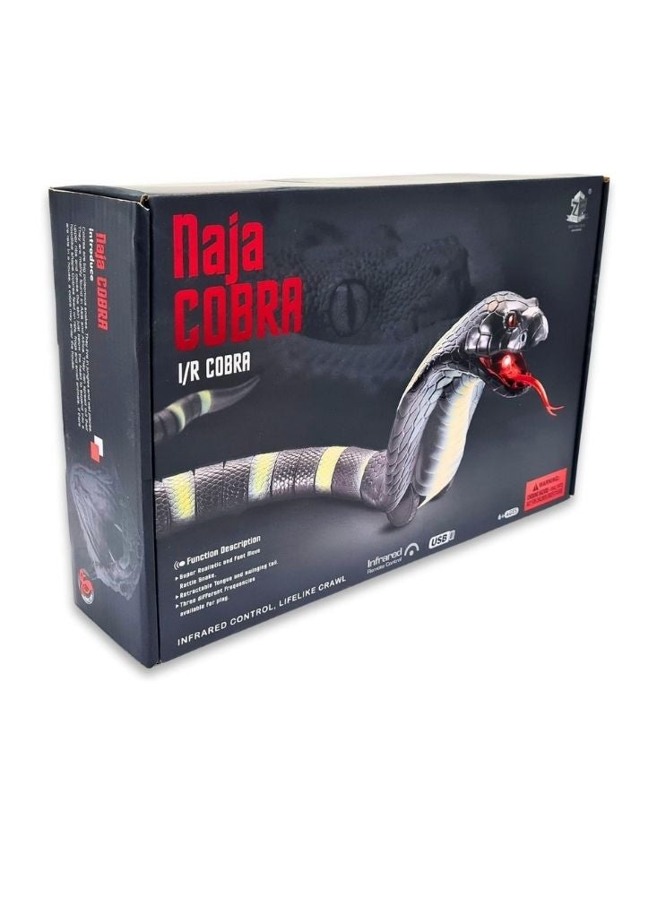 Premium Remote Control King Cobra Toy – Realistic RC Snake with LED Eyes and Egg Remote - Image 1