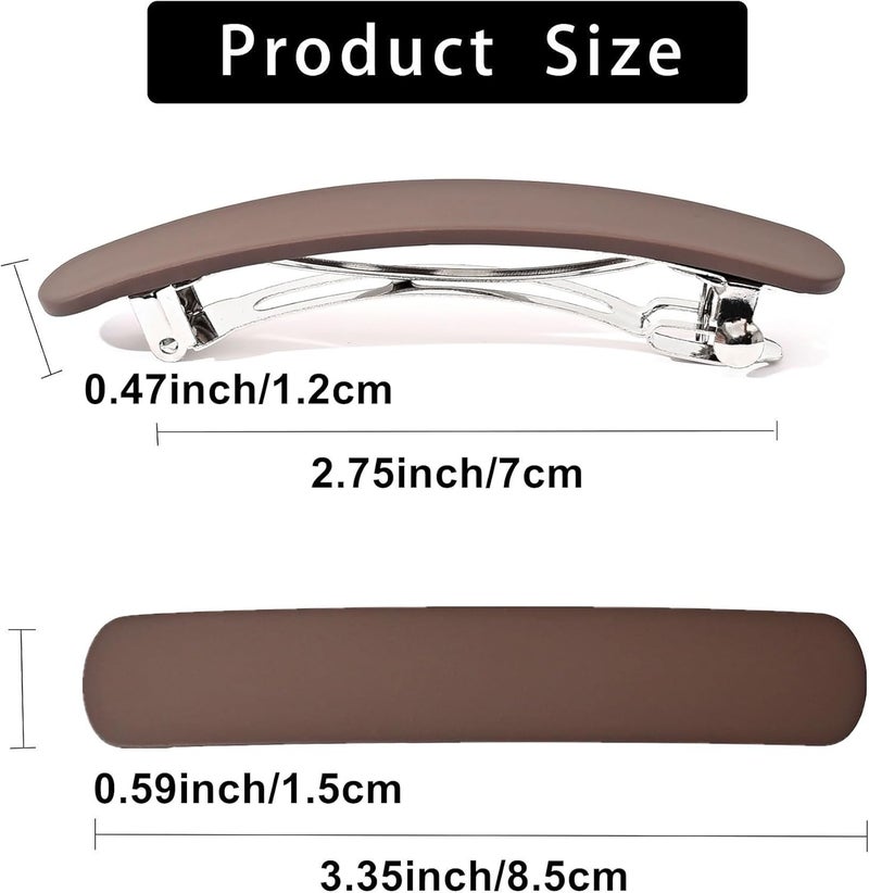 Fsmiling 4PCS Hair Clips Women Hair Slides For Women Matte Automatic French Hair Barrettes for Fine and thick hair - Image 4