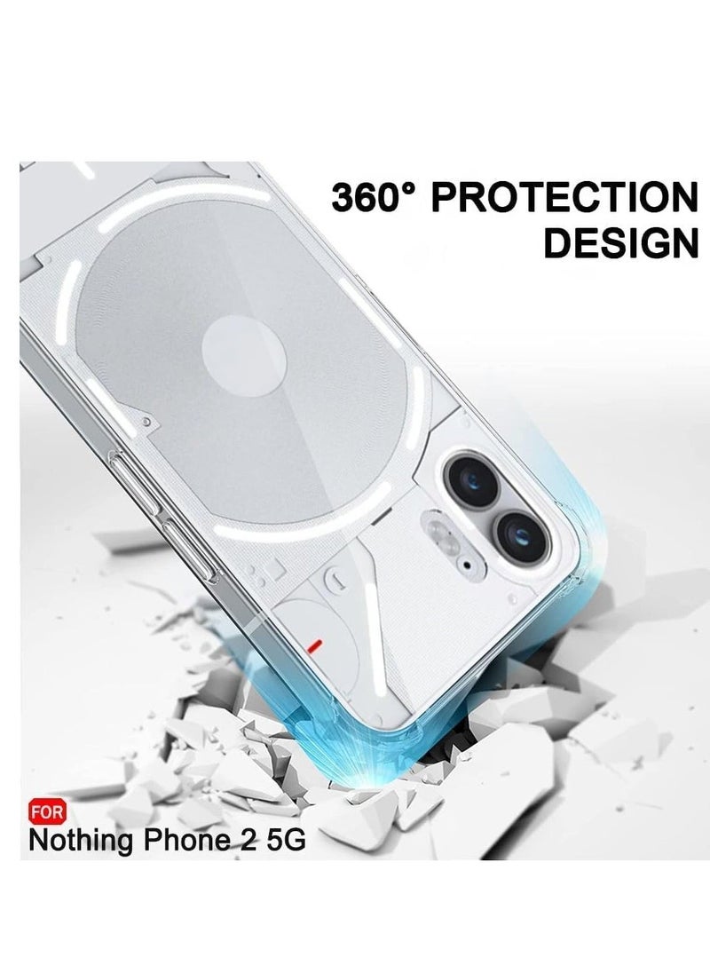 Raxoom Nothing Phone 2 Transparent Clear ShockProof Back Case for 360 Degree Protection | Ultra Clear Soft Silicone | Shock Proof Design | Back Cover Case for Nothing Phone - Image 4