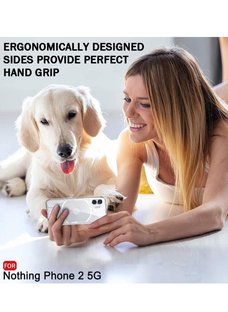 Raxoom Nothing Phone 2 Transparent Clear ShockProof Back Case for 360 Degree Protection | Ultra Clear Soft Silicone | Shock Proof Design | Back Cover Case for Nothing Phone - Image 5