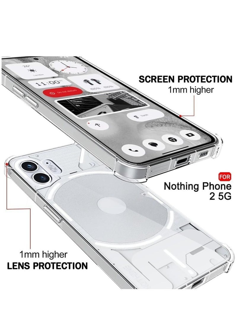 Raxoom Nothing Phone 2 Transparent Clear ShockProof Back Case for 360 Degree Protection | Ultra Clear Soft Silicone | Shock Proof Design | Back Cover Case for Nothing Phone - Image 3