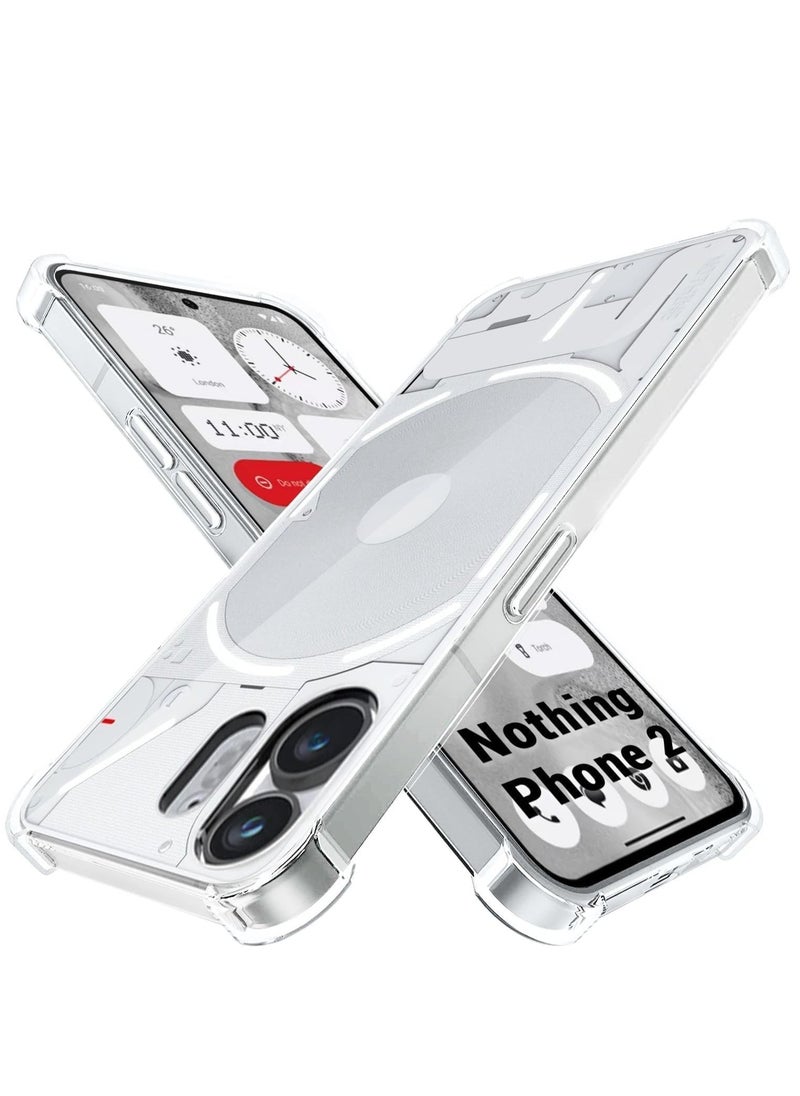Raxoom Nothing Phone 2 Transparent Clear ShockProof Back Case for 360 Degree Protection | Ultra Clear Soft Silicone | Shock Proof Design | Back Cover Case for Nothing Phone - Image 1