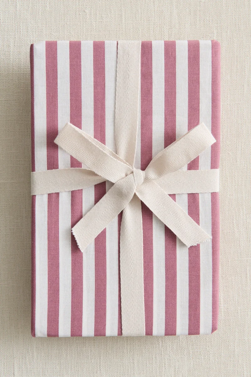 H&M Striped cot duvet cover set