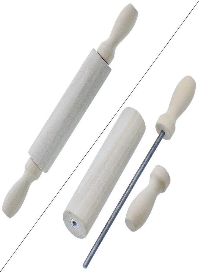 53 Arts Craft Tool Wooden Roller – 20CM Smooth Rolling Pin for Clay, Dough, Pottery, Art & Craft Projects - Image 1