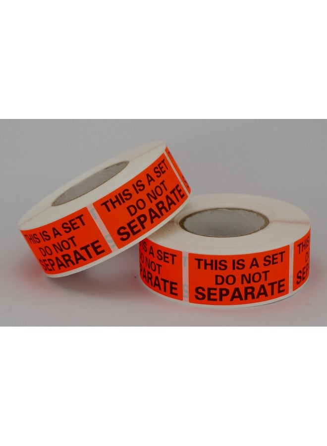 BETCKEY 10 Rolls/5000 Labelsthis Is A Set Do Not Separatefluorescent Red Packing Labels(1 X 2) - Image 2