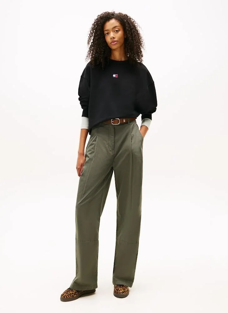 TOMMY JEANS  Logo Crew Neck Sweatshirt for Women | Best Price UAE