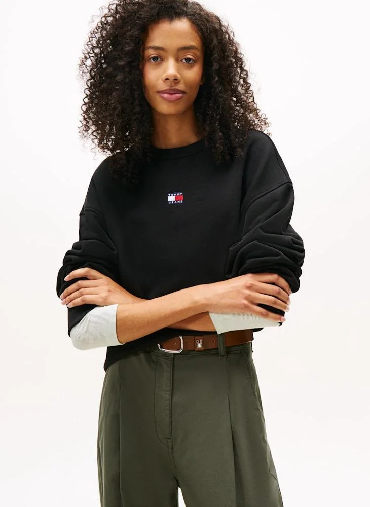 TOMMY JEANS  Logo Crew Neck Sweatshirt for Women | Best Price UAE