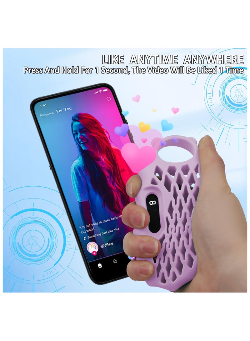 SYOSI New 2024 Scroll Ring Auto Clicker for iPhone TikTok, Remote Control Page Turner Button, Remote TIKTok Scroll Ring for iPhone iOS Android - Comes with Grip Ring, Decompression, Hand Exercise - Image 3