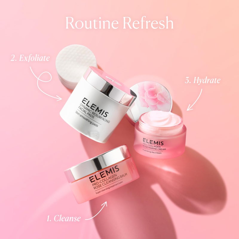 ELEMIS Pro-Collagen Rose Cleansing Balm - 3-in-1 Daily Face Cleanser - Melts Away Waterproof Makeup and Sunscreen - Rose and Elderberry Oil - 100 - Image 5