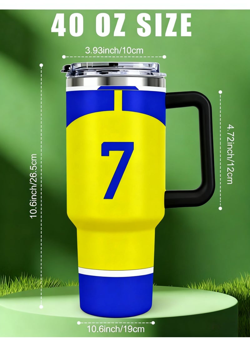 Stainless Steel Vacuum Insulated Tumbler with Lid and Straw for Water, Iced Tea or Coffee, Smoothie and More 40 OZ/1200 ML - Image 3