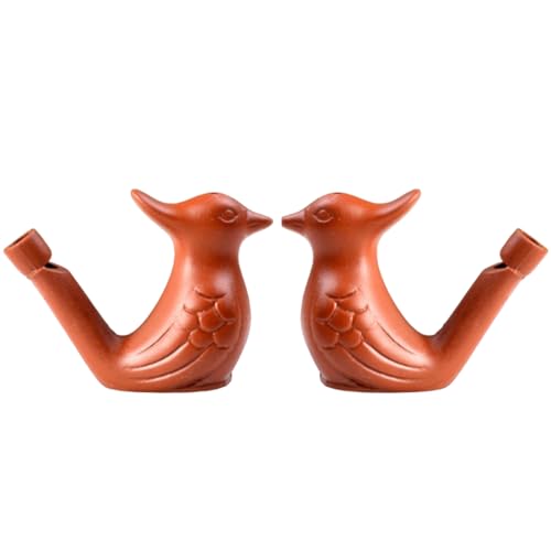 SIMPLE DAYS Kid Clay Bird Water Whistle (Set Of 2), Multicolor - Image 1