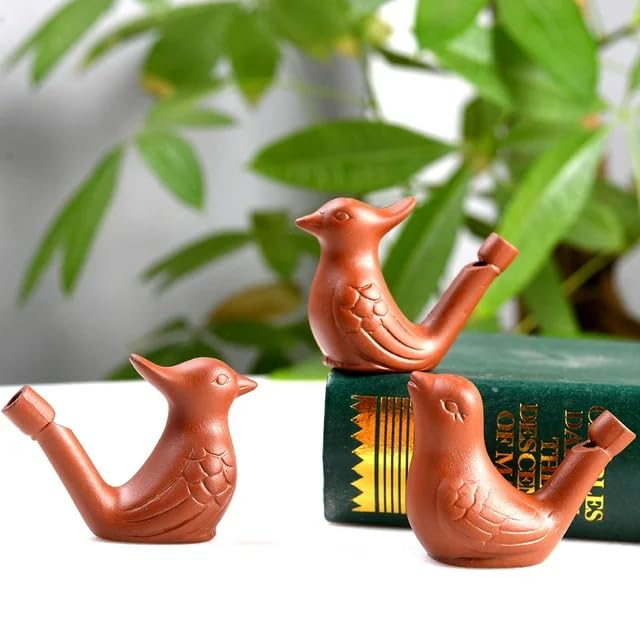 SIMPLE DAYS Kid Clay Bird Water Whistle (Set Of 2), Multicolor - Image 2