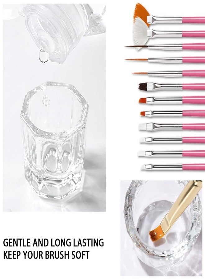 Gleevia Acrylic Gel Cleaner Liquid for Gel Clean from Mixing plate, Brush, and Nails Paint Cleaner Nails Artist Acrylic Cleanser 120ml - Image 2