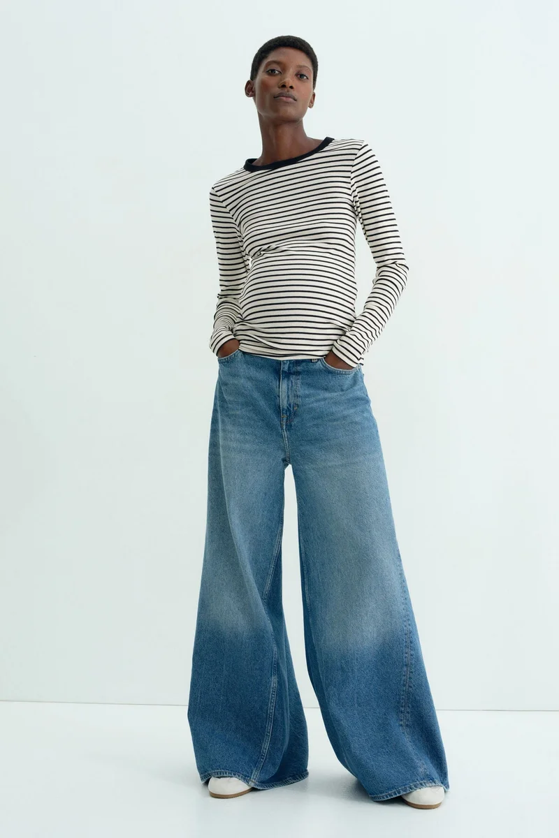 اتش اند ام بلوزة من تشكيلة ماما من الجيرسيه المرن