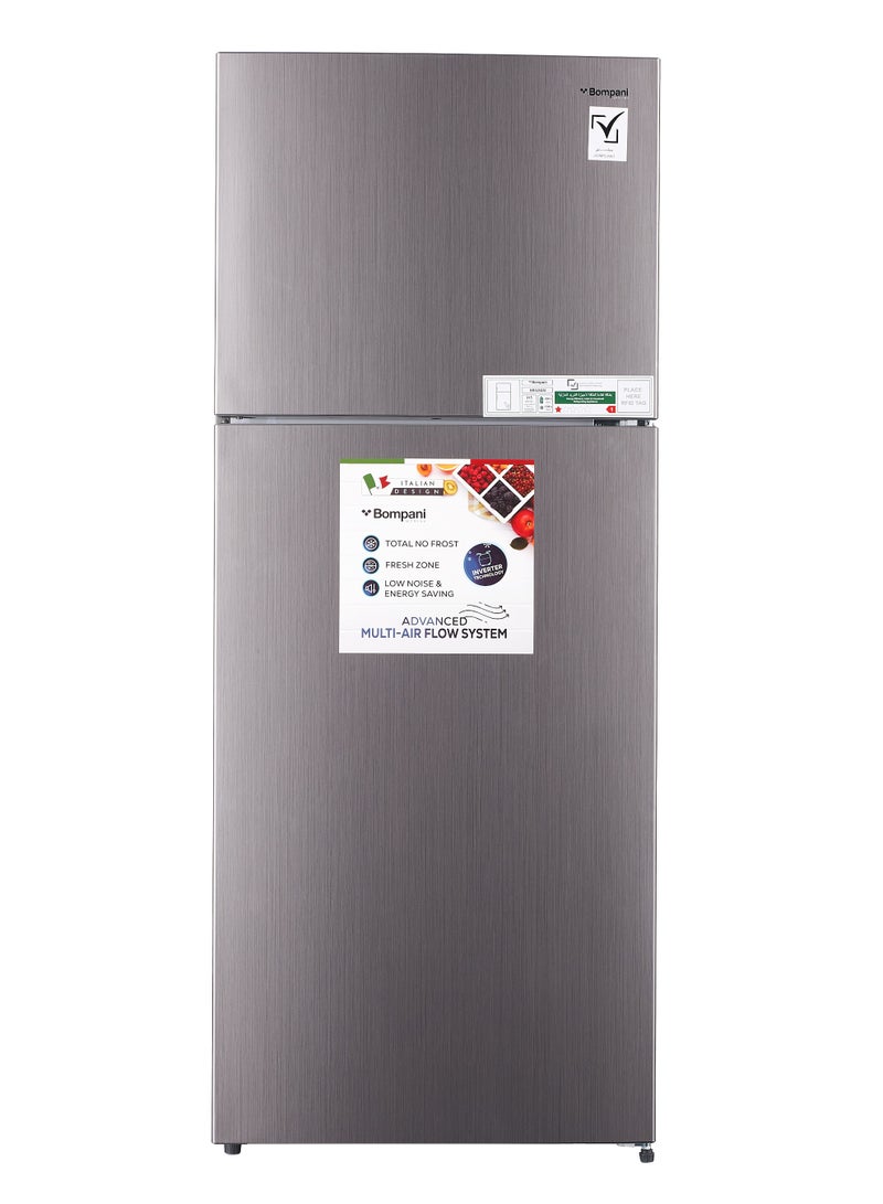 Double Door No-Frost Refrigerator 525L Gross / 400L Net Capacity, Electronic Control, Multi-Air Flow, LED Light – BR525SSI (1 Year Warranty) 300 W BR525SSI grey