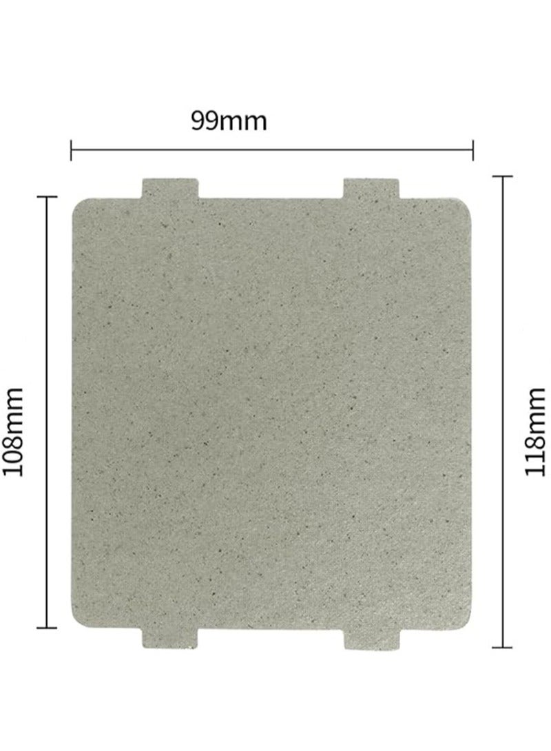 Apustim 6 Pieces Microwave Oven Parts Waveguide Cover Universal Mica Sheet Microwave Oven Repair Parts Suitable for Kitchen Home Office Restaurant （118mmX99mm）  - Image 2