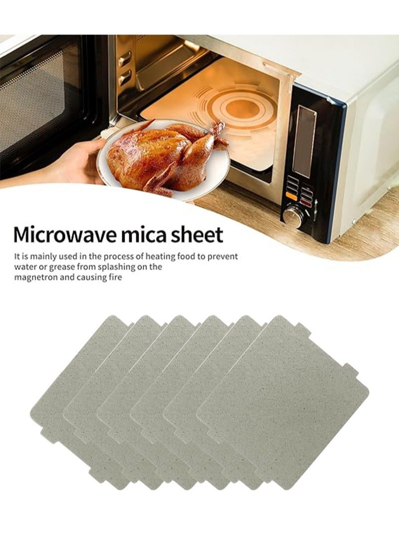 Apustim 6 Pieces Microwave Oven Parts Waveguide Cover Universal Mica Sheet Microwave Oven Repair Parts Suitable for Kitchen Home Office Restaurant （118mmX99mm）  - Image 3