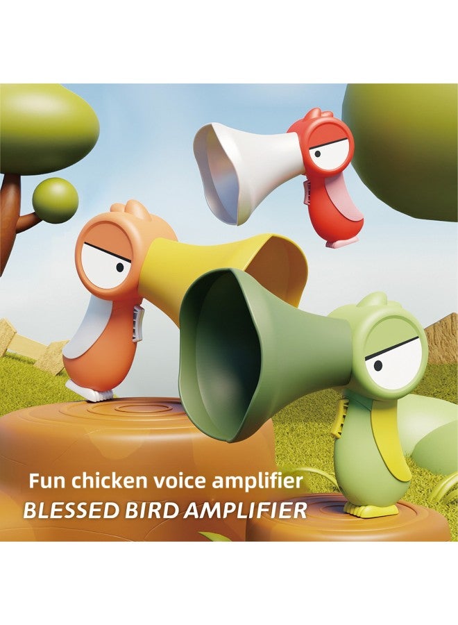 Children's Strange Creative Fun Funny Horn Recording Trick Bird Loudspeaker Sound Changer Toys Wholesale-Color:Fun Bird Voice Changer (chinese Color Box) Green - Image 2
